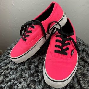 all hot pink vans